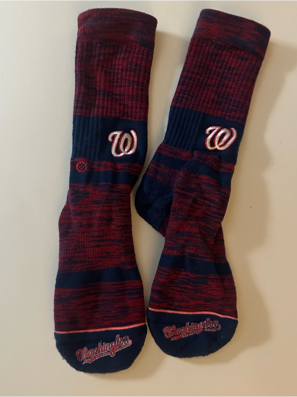 Stance Men's Crew Socks - Maroon & Navy